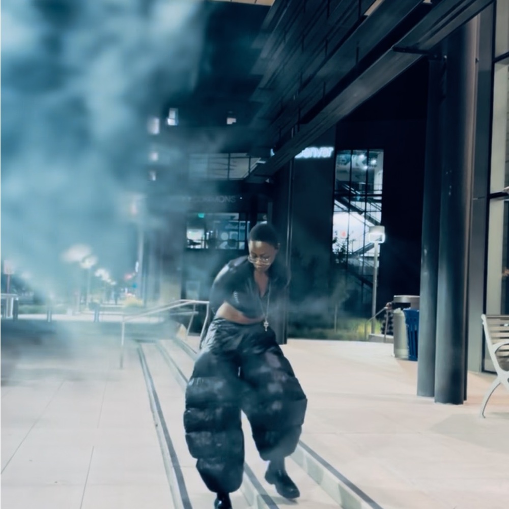 Stylish Black Puffer Pants